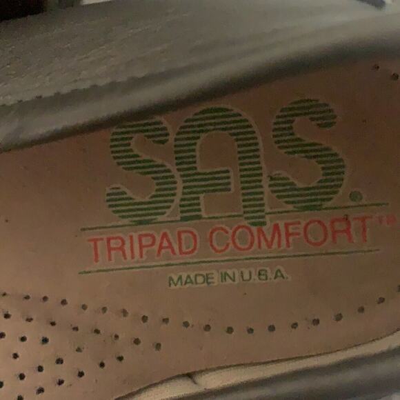 SAS‎ TRIPAD LEATHER SILVER METALLIC SHOES SIZE 8 - Picture 4 of 6